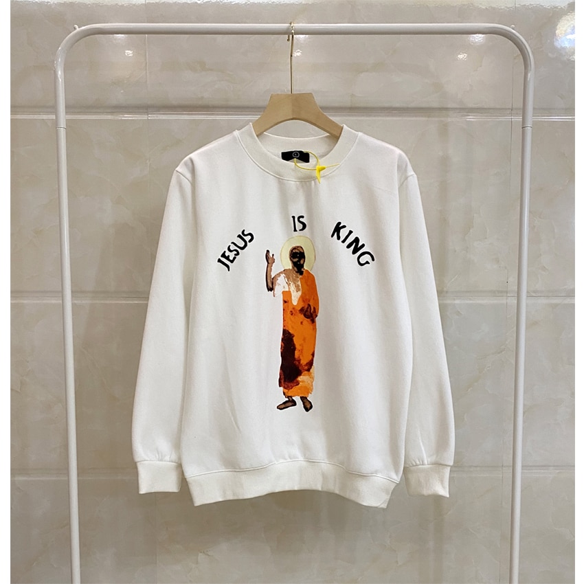 Kanye West Hoodies Kids See Ghost Sweatshirts Foam Print Pullovers For Men Women